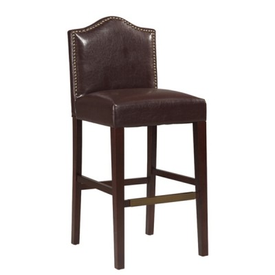 BC-192 Modern High Quality Brown Leather Bar Chair Bar Stool